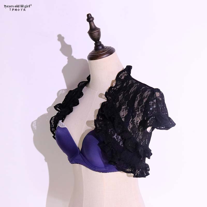 Original Flamenco Spitze Schulter Kleider Getragen Durch Frauen LA06