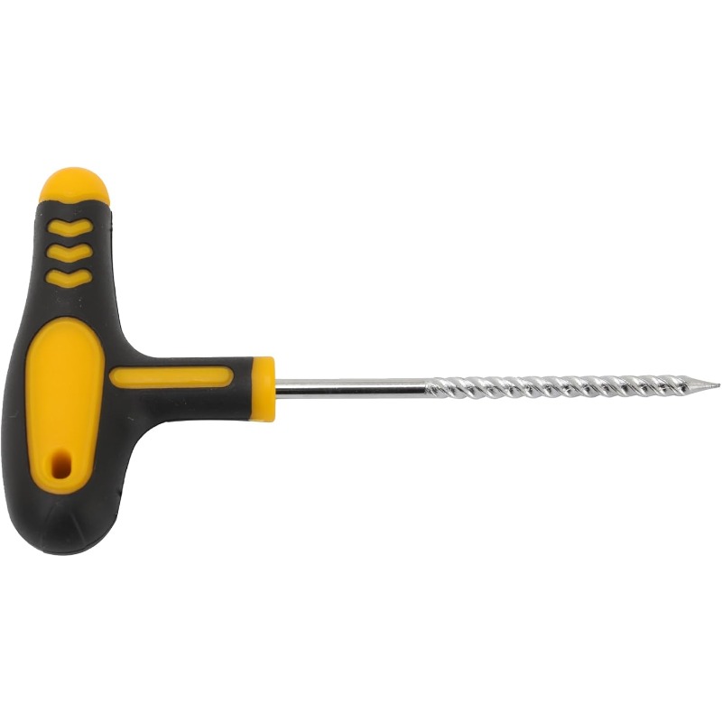 Autobandenreparatieset T-handgereedschap met 5 rubberen strips Fix Tire Puncture Studding Plug Flats Set voor auto's motorfiets