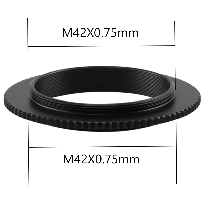 Adaptador de rosca macho de ambos lados T T2 M42 M48 M54 M56 SCT accesorios de fotografía para telescopio astronómico M42x0,75 M48x0,75 M54x0,75: Marrón