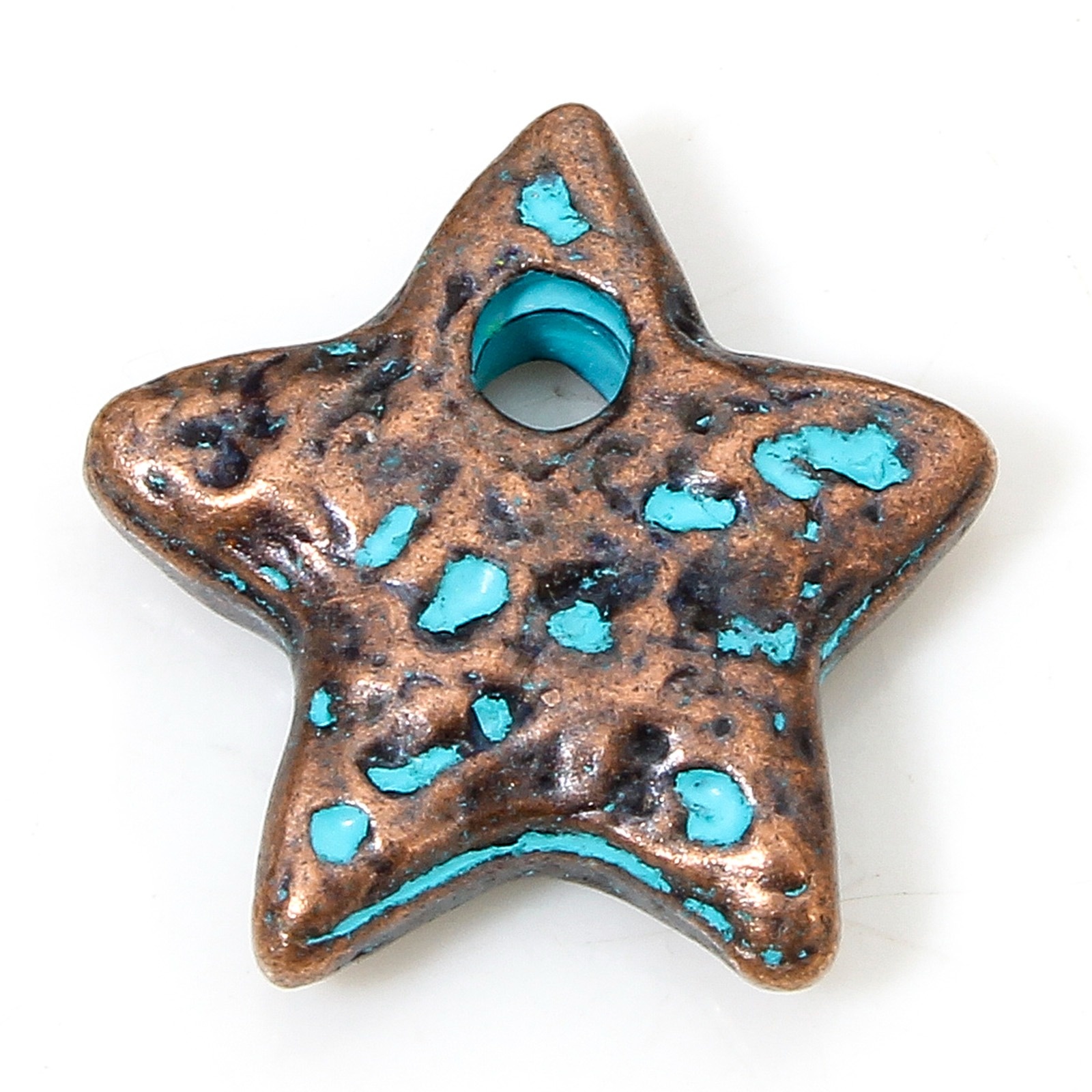 Dijes de Metal bohemios para hacer collares y pulseras, colgantes de caballito de mar de concha Multicolor, de joyería de , 10-20 piezas: RED