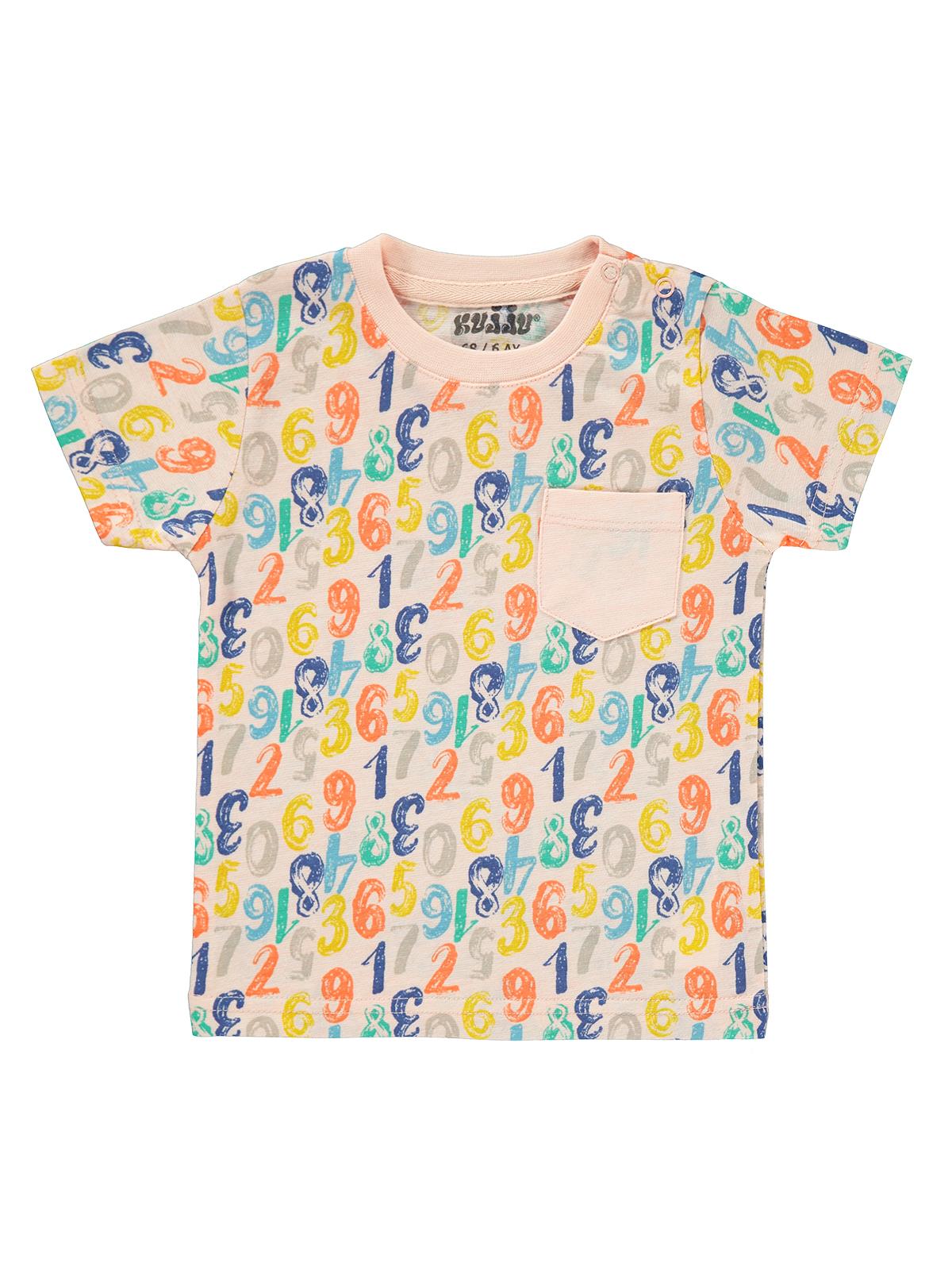 Zomer Casual Mode Korte Mouwen Katoenen Camiseta Блузка Cartoon Civiele Baby Boy T-shirt 6-18 Maand: Orange / 6m