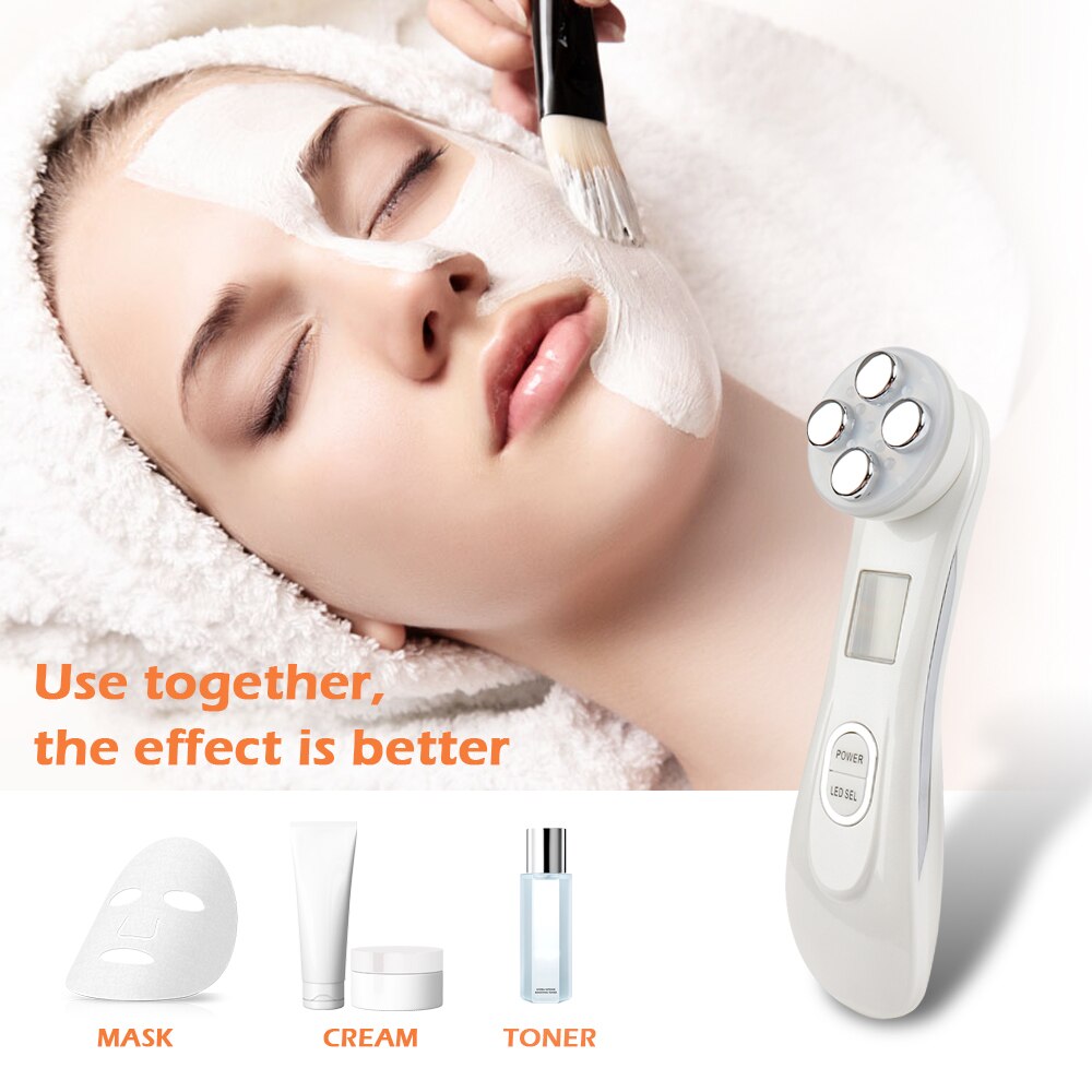 5in1 RF & EMS Radio mésothérapie électroporation visage beauté stylo radiofréquence LED Photon visage rajeunissement de la peau dissolvant rides