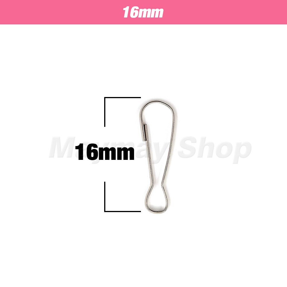 100Pcs Spring Clip Hooks Snap Buckle Metal For Purse Zipper Pull Lanyards Paracord Badge Keyring Keychain Accessory: Gold