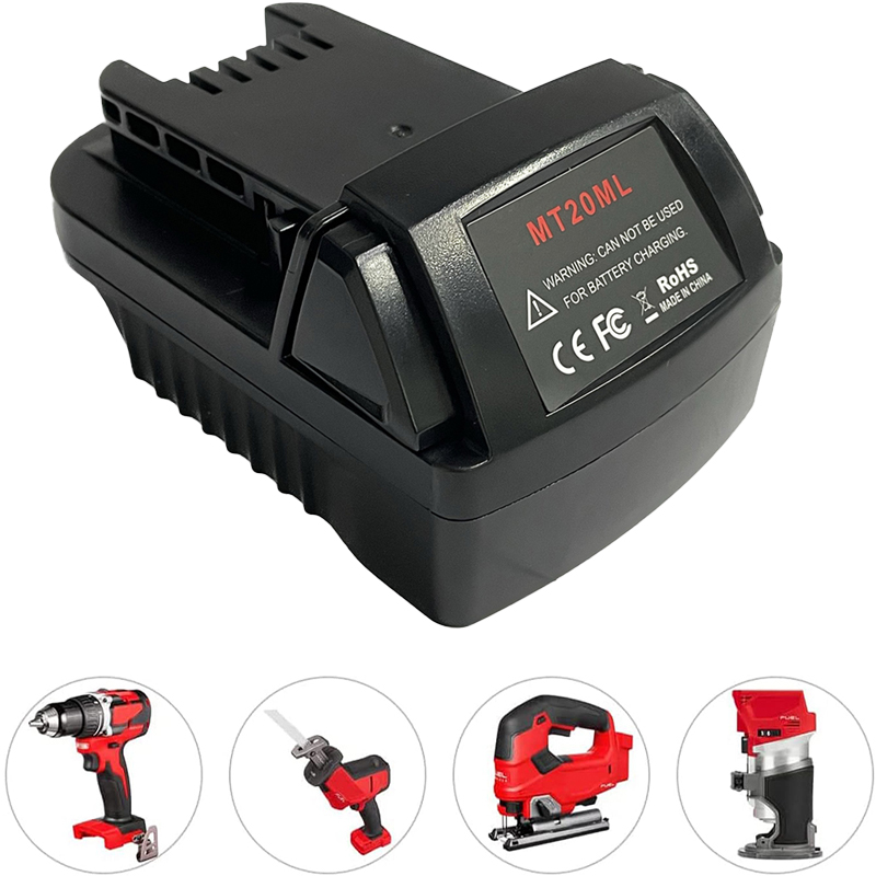 Neuer MT20ML Akku-Adapter-Konverter für Milwaukee 18V Akku-Elektrowerkzeuge für Makita 18V Li-Ion Akku-Zubehör