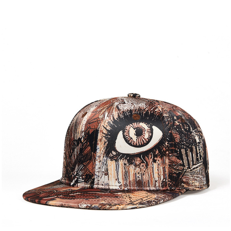 Chapeau Hip hop à bord plat avec graffiti 3D pour femme et homme, casquette de baseball, seau à motif de dessin animé, panama: 16