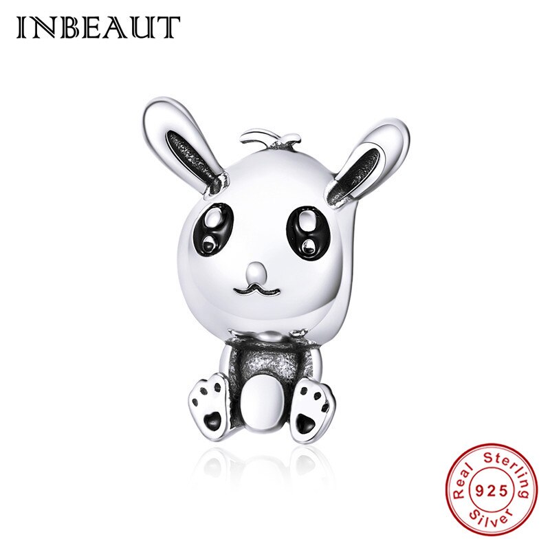 INBEAUT Nuovo Uovo di Pasqua Coniglio Serie 925 sterling perline d'argento in forma Originale di Marca Del Braccialetto accessori di fascino Glamour Gioielli: sc1467