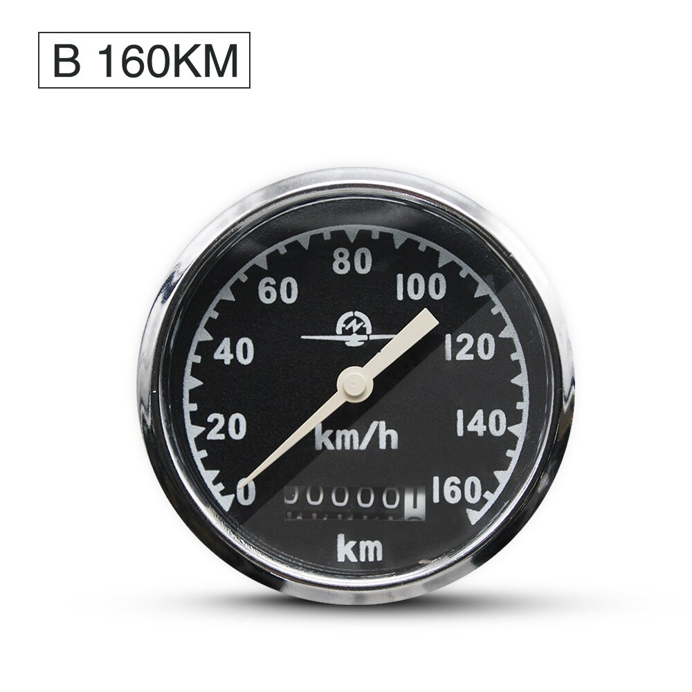ZSDTRP For Bmw R12 R71 120 Km/h For CJ-K750 M-72 160 Km/h Retro model speedometer with light used at side car motorcycle: B 160KM