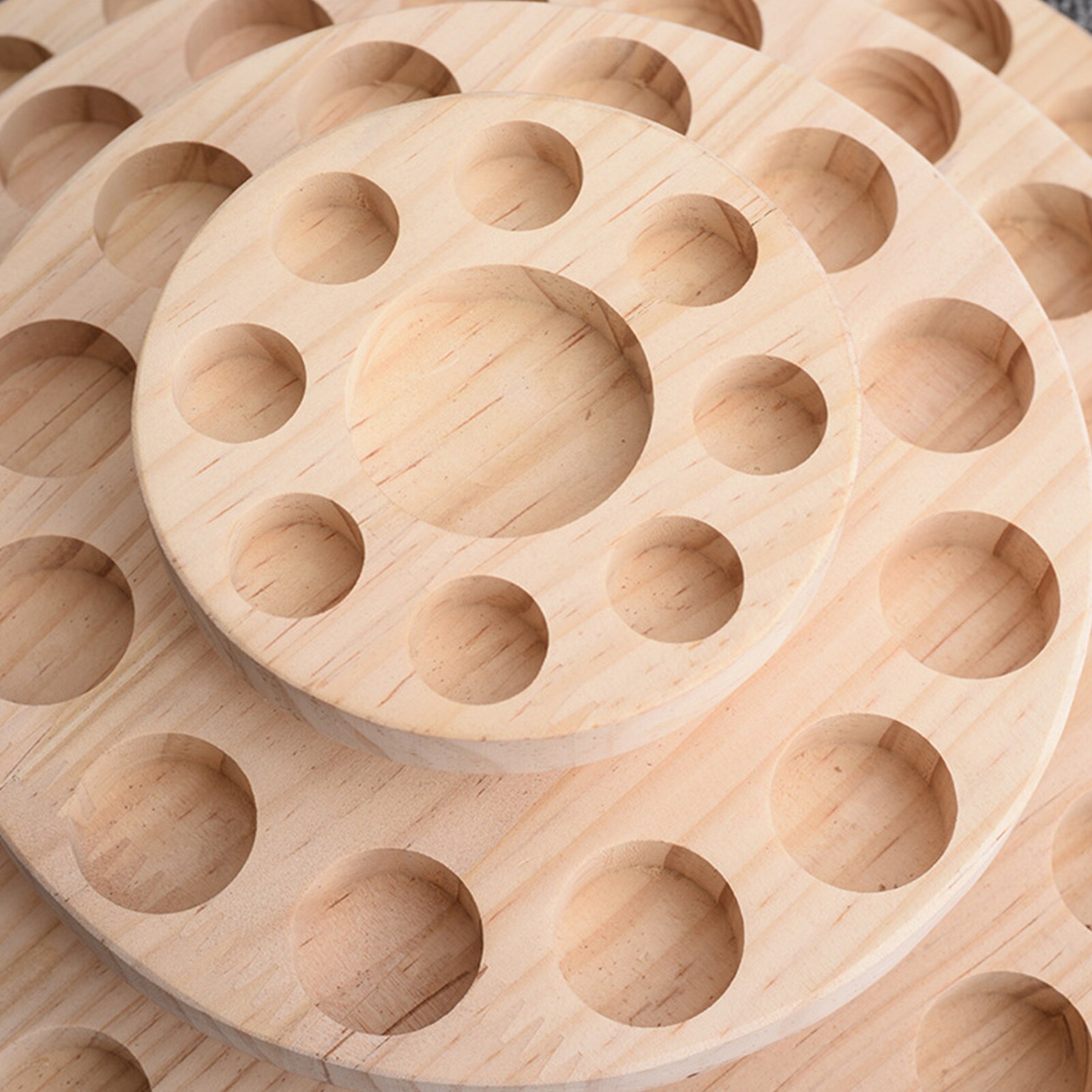 5.9inch Wood Essential Oils Display Stand Rotatable Light And Compact Oil Bottle Storage Organizer Excellent