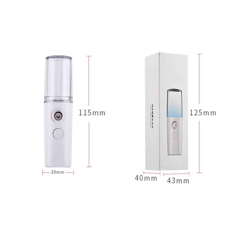 Usb nano ansigtsbehandling mister mist spray-maskine ansigt fugtgivende forstøvningsspray supplerende fugtgivende sprøjte vand