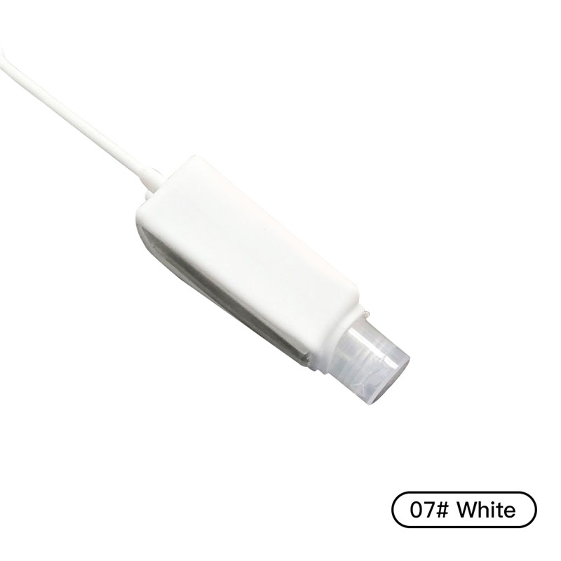 5 st 30ml silikon reseflaskor silikon påfyllningsbar klämbar behållare handsprit flaskor tom nyckelringshållare: 07