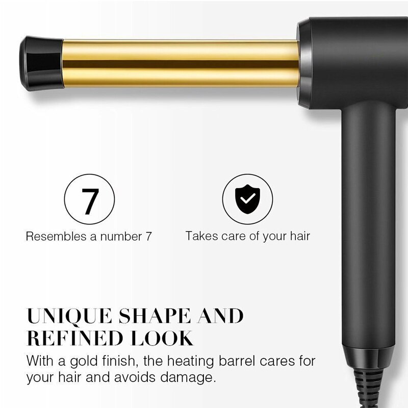 Hair Curler 2 in 1 Hair Curly Iron Wand Roller Hair Waver Ceramic Hair Curlers LCD Display Salon Hair styling Tool