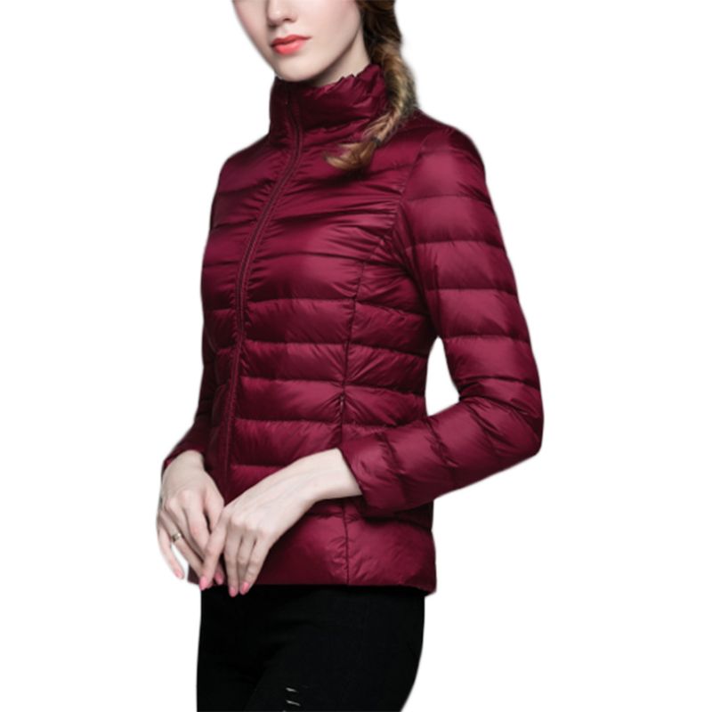 Mujer Uniqlo estilo pato abajo ligero prendas de vestir exteriores de invierno chaqueta Puffer nueva