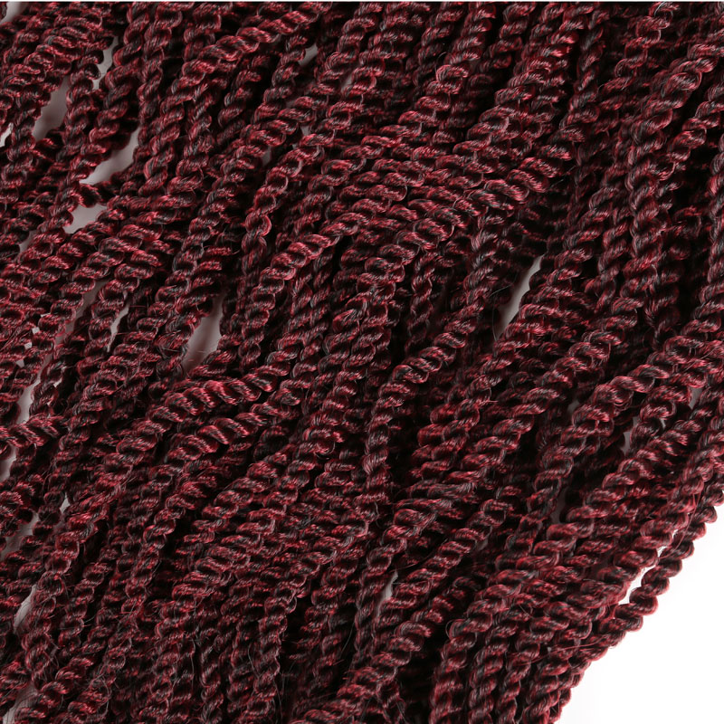 Senegalese Twist Hair crochet 22inch 24strands wavy curly Crochet braids