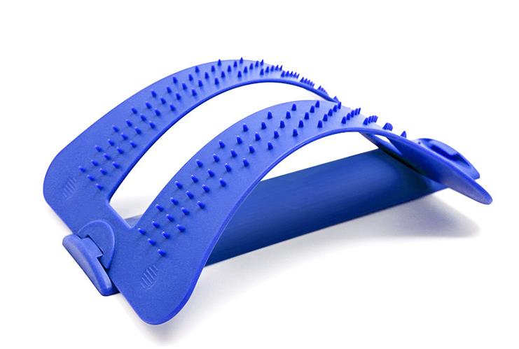 Neck lumbar traction home stretch machine hunchback stretcher spinal cervical spinal scoliosis back waist: Wine Red