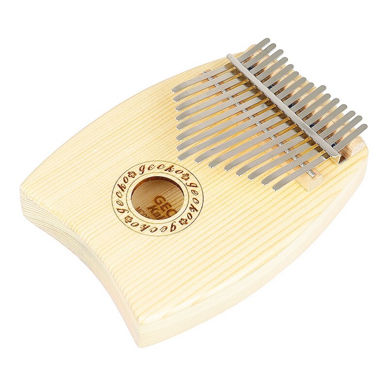 -mbira Kalimba bois d'épicéa 15 touches pouce Piano Instrument de musique avec sac de marteau gants