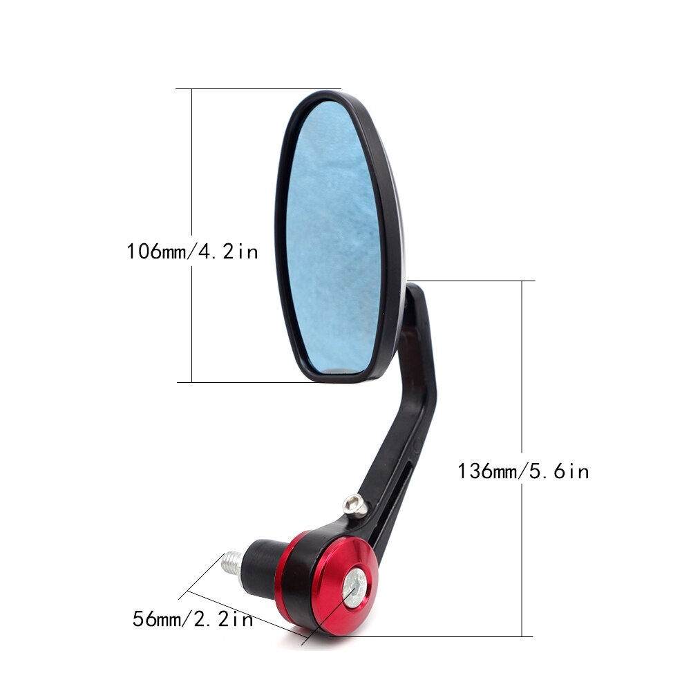Espejos retrovisores laterales para manillar de motocicleta bajaj pulsar 200 ns accesorios dominar 400