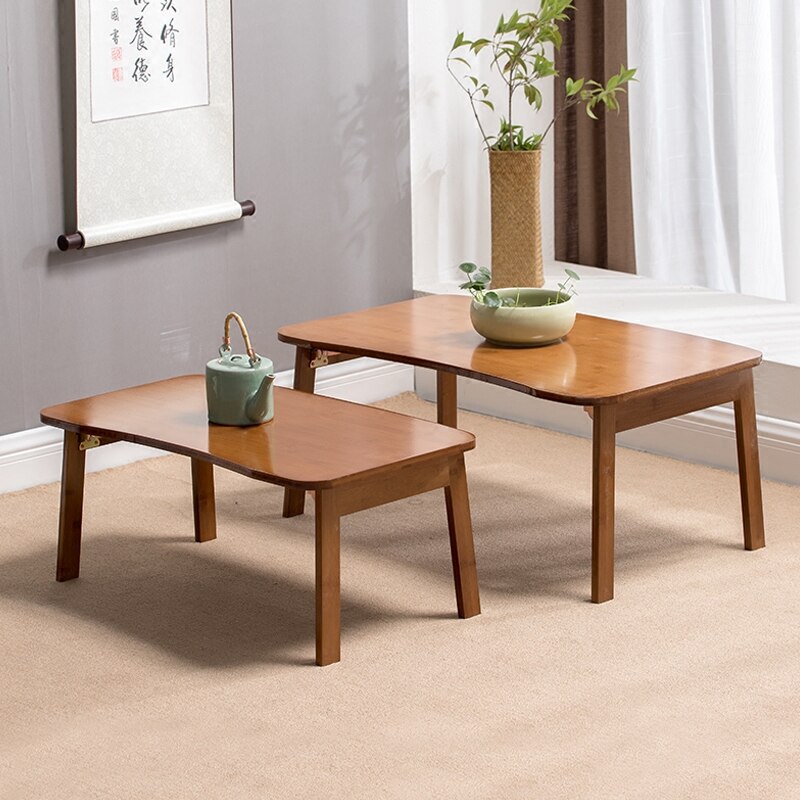 80X49X35 Bamboe Slaapkamer Kleine Tafel Grond Vouwen Eenvoudige Bureau Erker Thee Seat Slaapzaal Schrijven board Optioneel Grootte