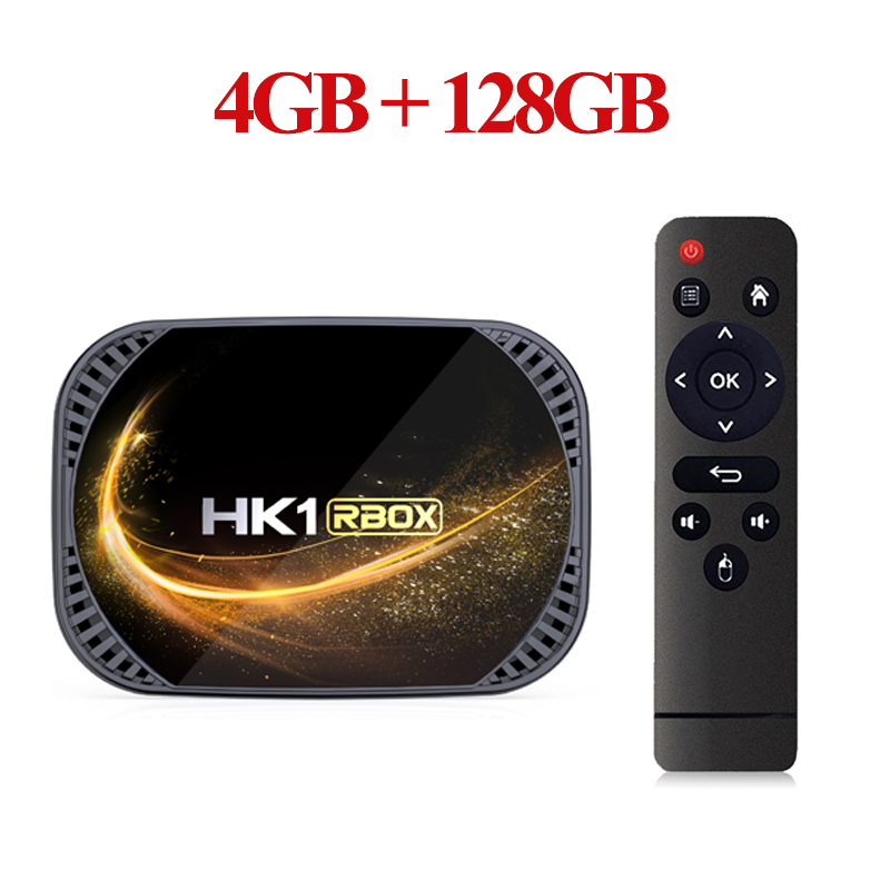 Hk1 rbox  x4s tv box android 11 amlogic  s905 x 4 4gb 128g 64g 2.4g e 5g lettori multimediali dual wifi bt tvbox 4k 8k set top box