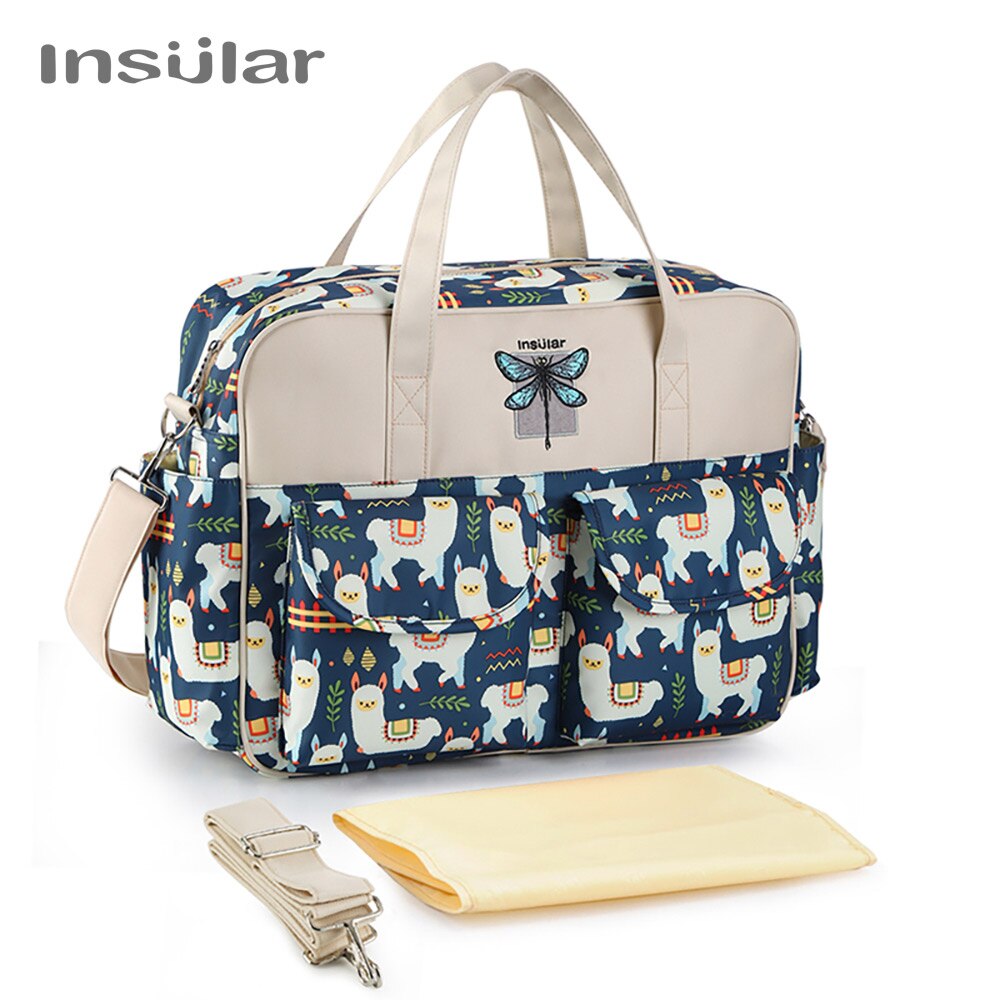 Insular Luier Wandelwagen Zak Mummie Moederschap Luiertas Damesmode Tas Waterdichte Crossbody Zakken Voor Babyverzorging: 3