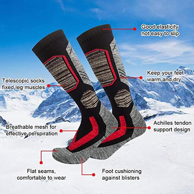 Dikkere winter skisokken heren dames outdoor warme sokken katoen snowboarden thermosokken wandelen skiën sport dikker s  z1 r 5