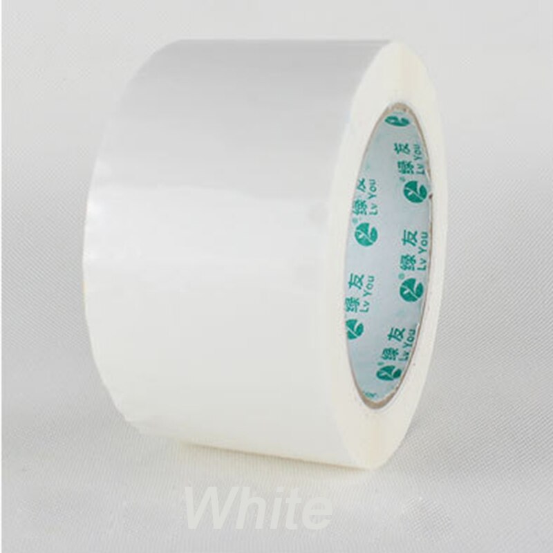 7.2cm x 70m BOPP Adhesive Tape Colorful Packaging Tapes Plastic Sealing Packer Tape Packaging Parcel Tapes Office Supplies: white