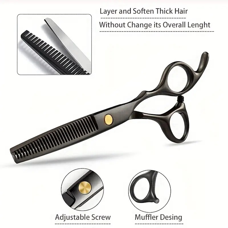 6,5 inch haarschaar set kapper kapsalon snijden dunner styling tools professionele kappersscharen kit