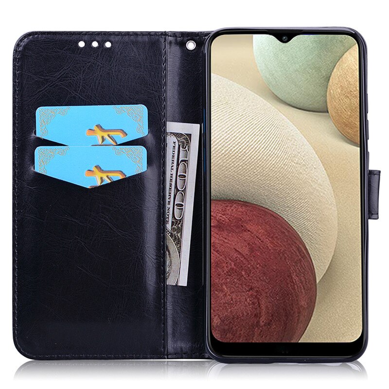 Flip Case Voor Samsung Galaxy A12 Case Wallet Magnetische Luxe Boek Lederen Case Voor Samsung A12 Een 12 Telefoon Tas gevallen Coque Fundas