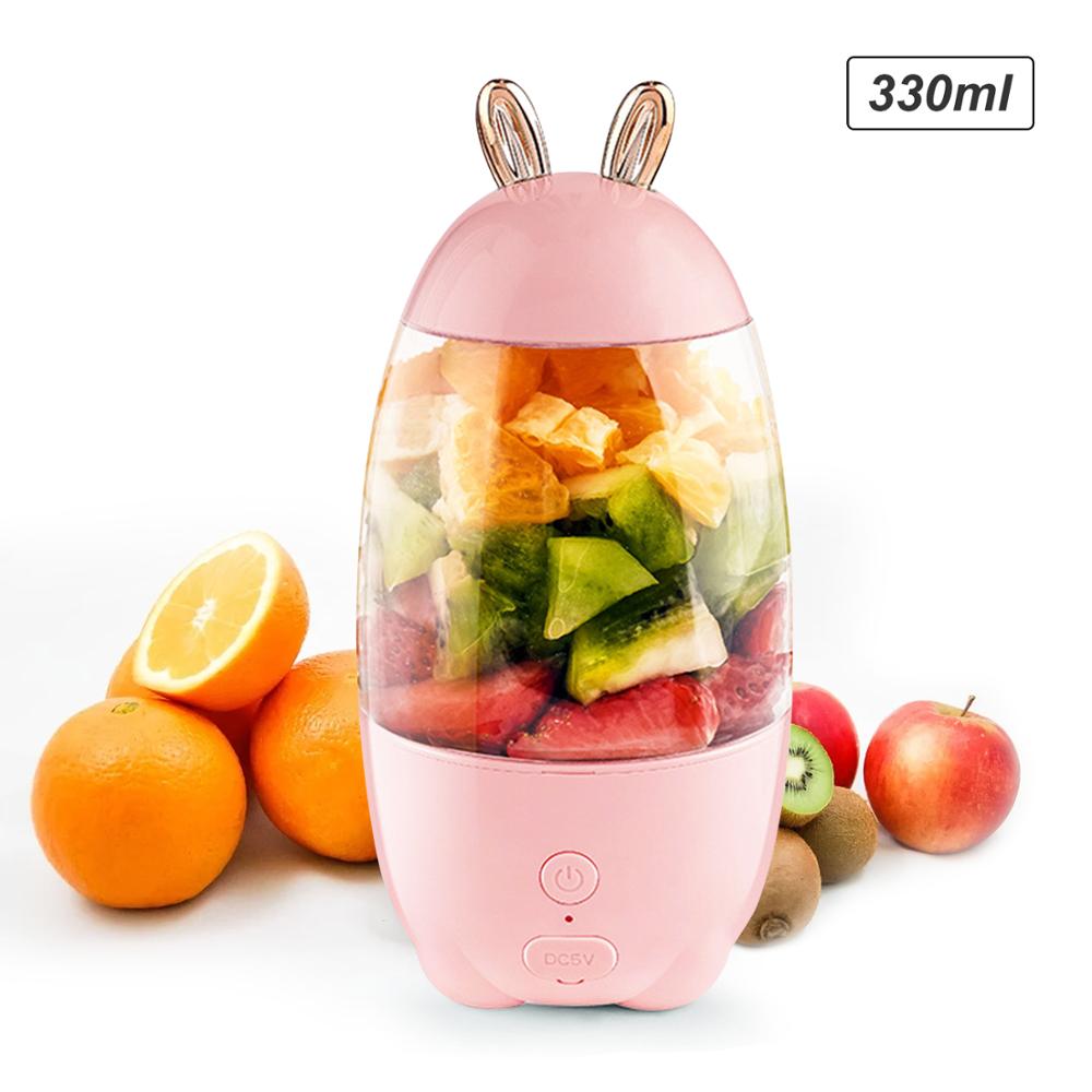 Bärbar mixer sladdlös personlig mixer juicepress mini mixer smoothie mixer med usb uppladdningsbar 300ml hemsportresor