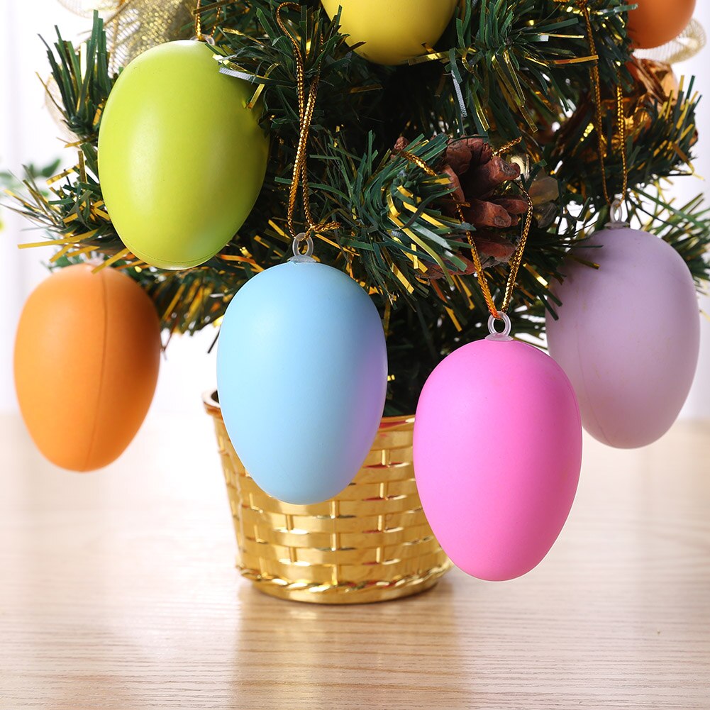 20Pcs Elektronische Kids Ouder-kind Interactie Speelgoed Plastic Diy Happy Paaseieren Kleuterschool Handgemaakte Geschilderd Hanger Speelgoed