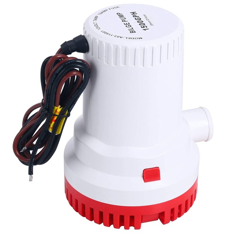 Automatic Bilge Pump 1500GPH 12V Electric Marine Submersible Bilge Sump Water Pump