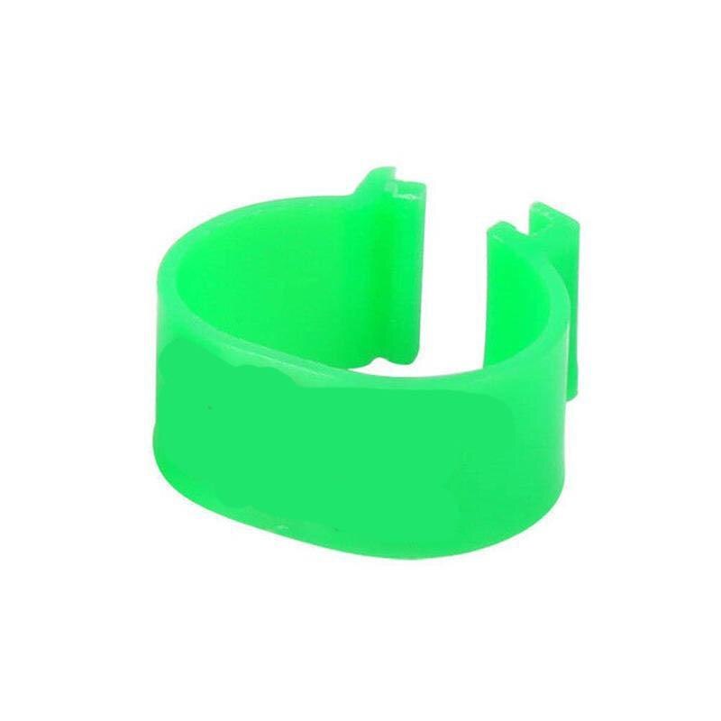Anillos para pata de ave, 100 Uds., anillo con patas de gallina con letras, Logo especializado, Herramientas Abiertas, Paloma, pájaro, garra, anillo con hebilla de codorniz, Fe F6E7: green