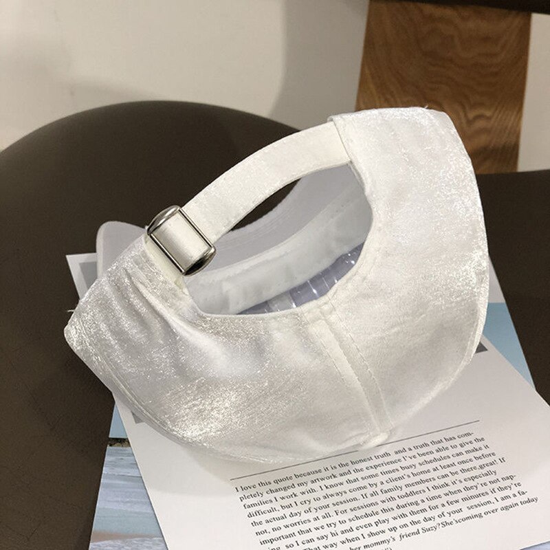 Nowe damskie robić koszykówki czapki damskie jednokolorowe na wolnym powietrzu regulowane białe różbyć winnym czarne haftowane damskie czapki letnie litery M/D Sunhat