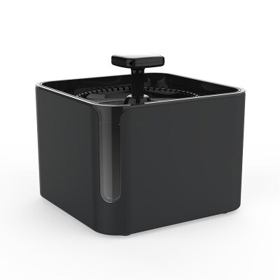 3L Automatic Cat Water Fountain Drinking with View Window Super Quiet Pet Water Dispenser 2 Water Modes Anti-Dry Protection: Black