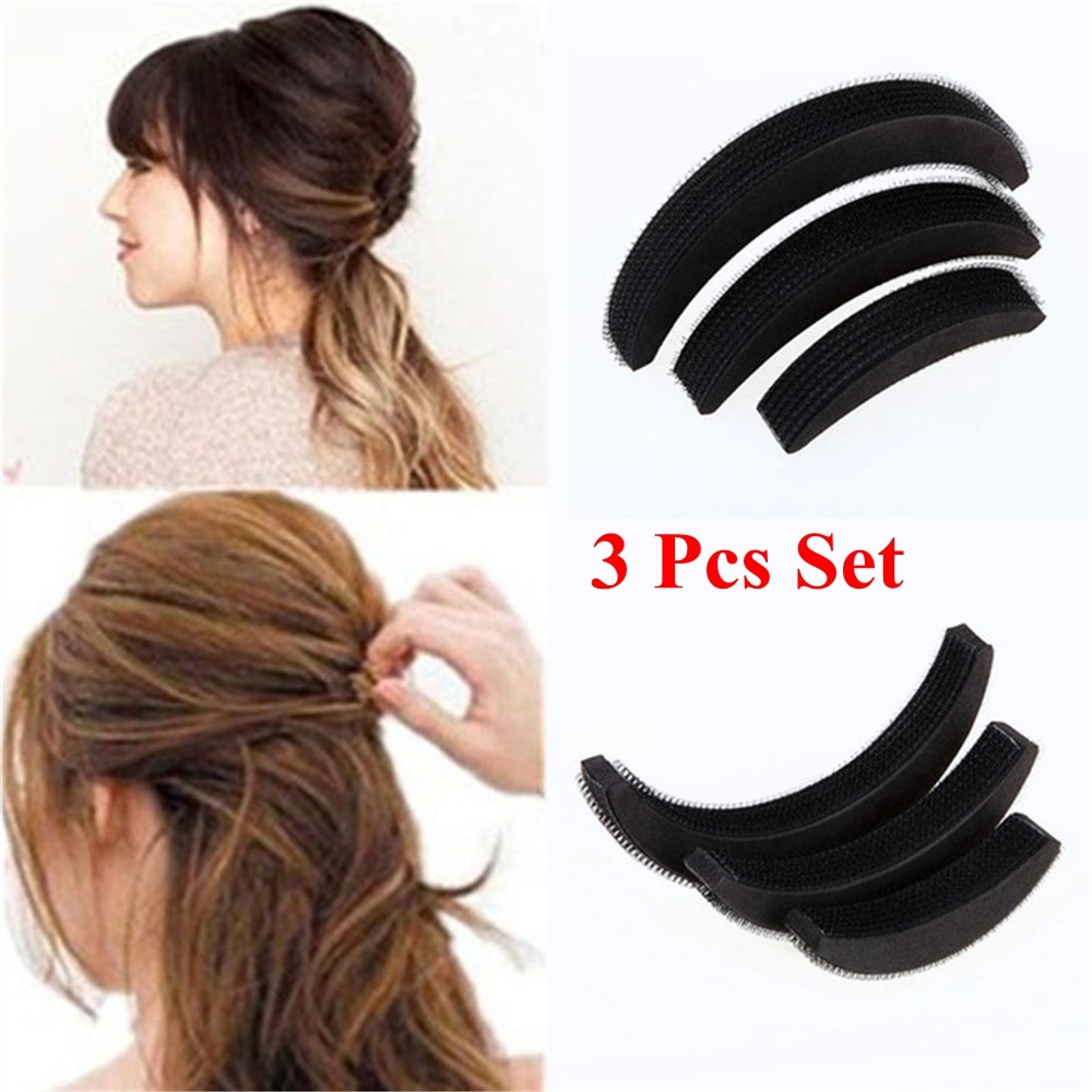 Pâte à frange pour cheveux, , 3, pièces/ensemble, nouvelle , rehausseur, combinaison de coussinets, bouffantes, accessoires de coiffure