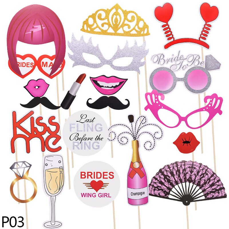 Hawaii Photo Booth Props Funny Mask Bride To Be Wedding Birthday Carnival Party Flamingo Photobooth Props Tropical Summer Supply: P03