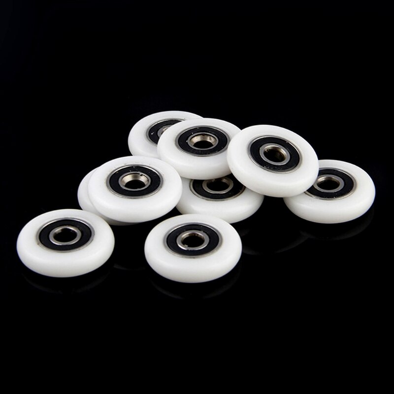 8 stk dusjdørløpere ruller hjul trinser reservedeler 23mm dusj skyvedruller i diameter for skyvedørsvindu