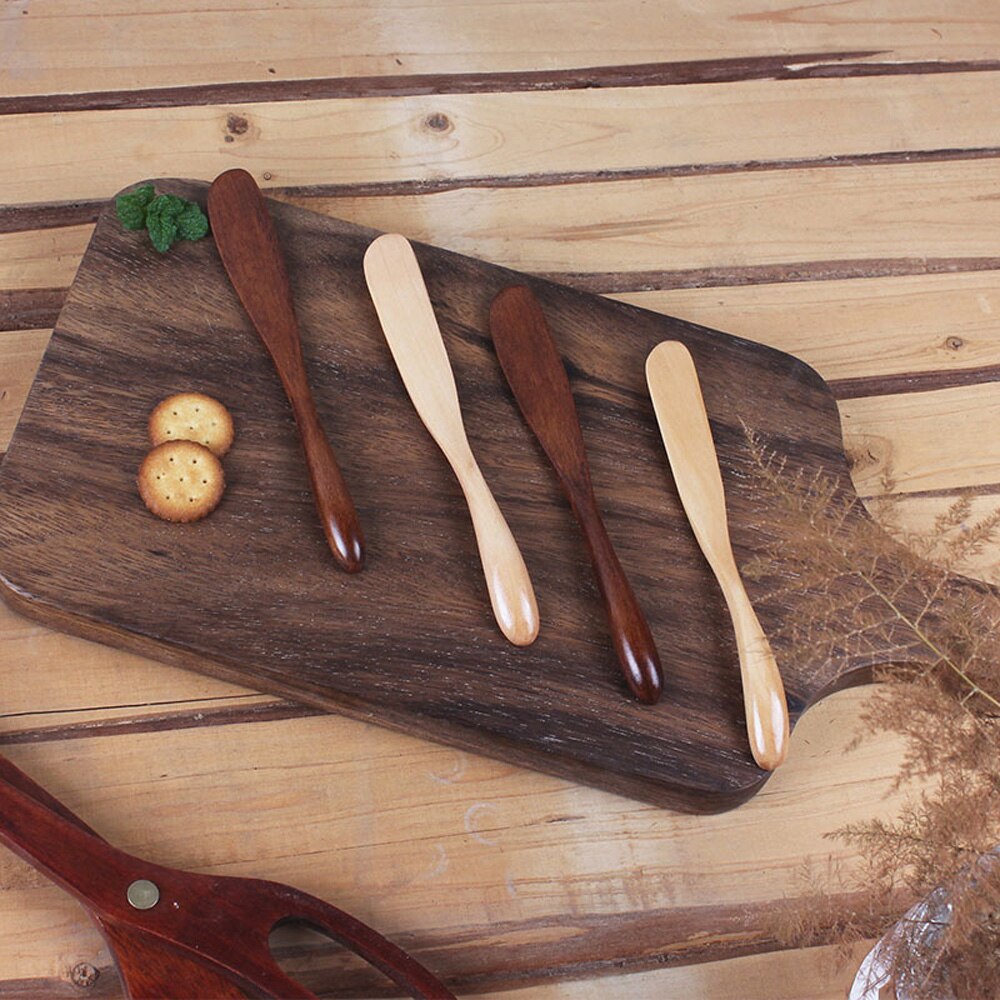 Wooden Marmalade Knife Cheese Spreader Butter Knife Dinner Knives Tabeware With Thick Handle