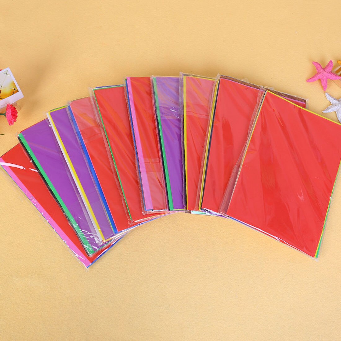 10pcs/set 10 colors A4 1.5mm Thick Sponge Foam Craft Sponge Foam Paper Fold scrapbooking Papers Craft DIY Material sheet