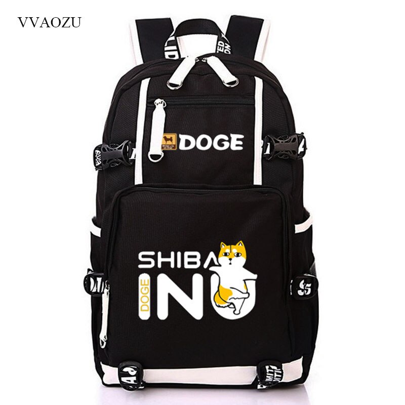 Nette Dogen Große Kapazität Rucksack Shiba Inu Printing Schultaschen Für Jugendliche Männer Frauen Reisetaschen Laptop Rucksack Mochila