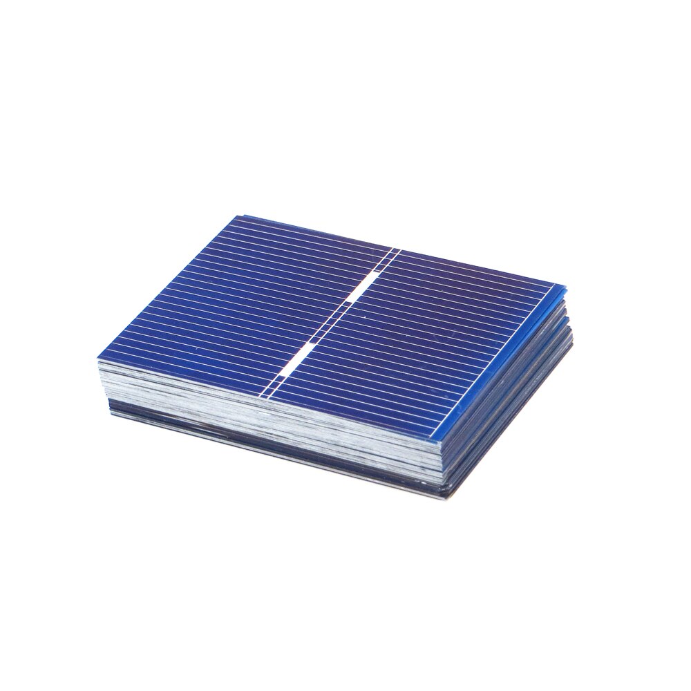 50 stks x Zonnepaneel Painel Cellen DIY Oplader Polykristallijn Silicium Sunpower Zonne Bord 52*39mm 0.5 v 0.33 w