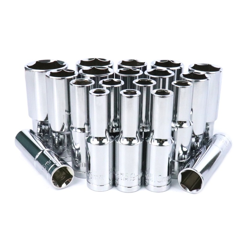 8-32mm Drive Socket Hex Socket Drive Set CR-V 1/2'' Socket Adapter For Auto Car Repair Impact Socket Power Tools 1pc