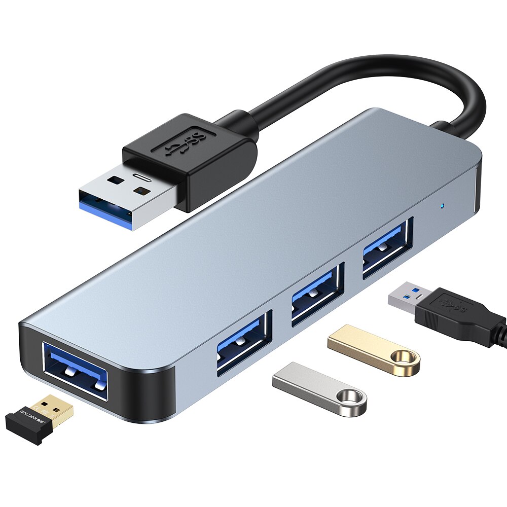 Ein Typ C oder USB 3,0 Adapter Hub Erweitern in 4 USB Docking Bahnhof Für MacBook Laptop praktisch Ipad multi-Schnittstelle U Disk