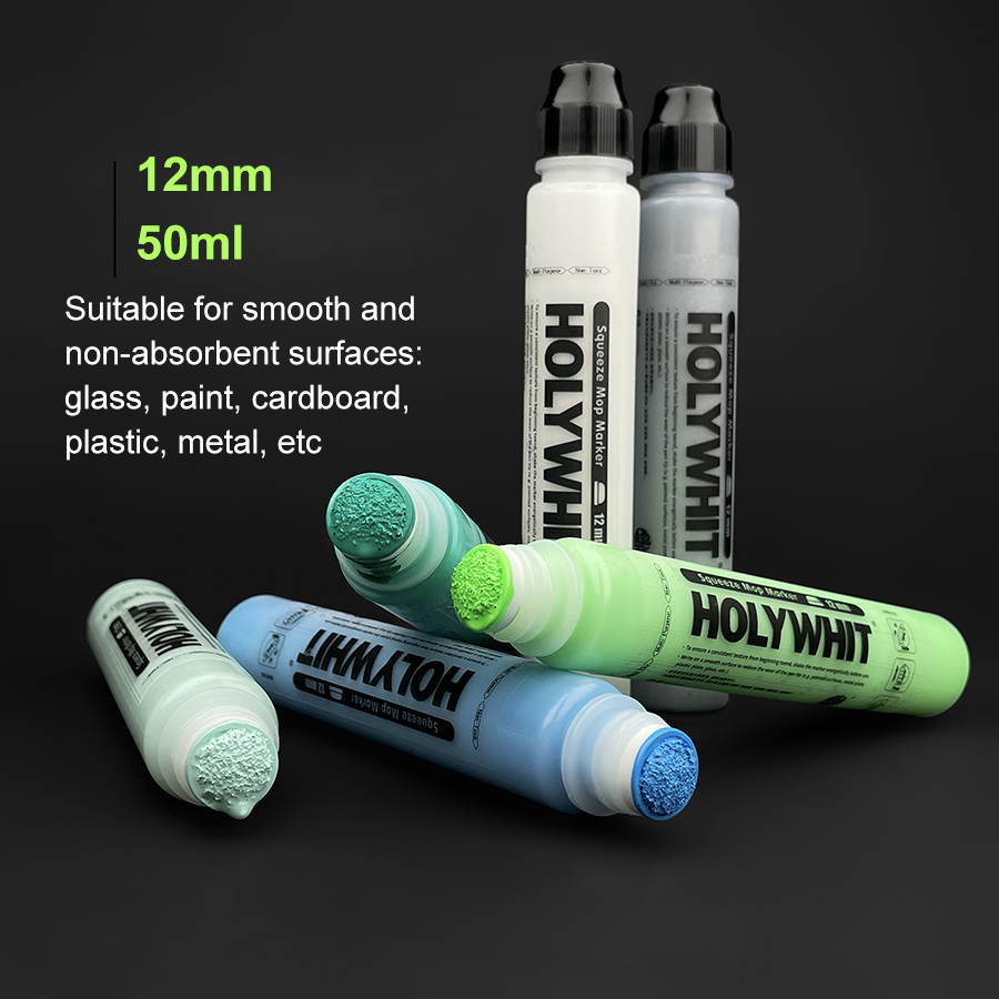 50ml graffiti pływ długopis Farba na bazie oleju Podpis Okrągła końcówka Zakreślacz Wodoodporny 12mm farba długopis znak Malowanie ścian