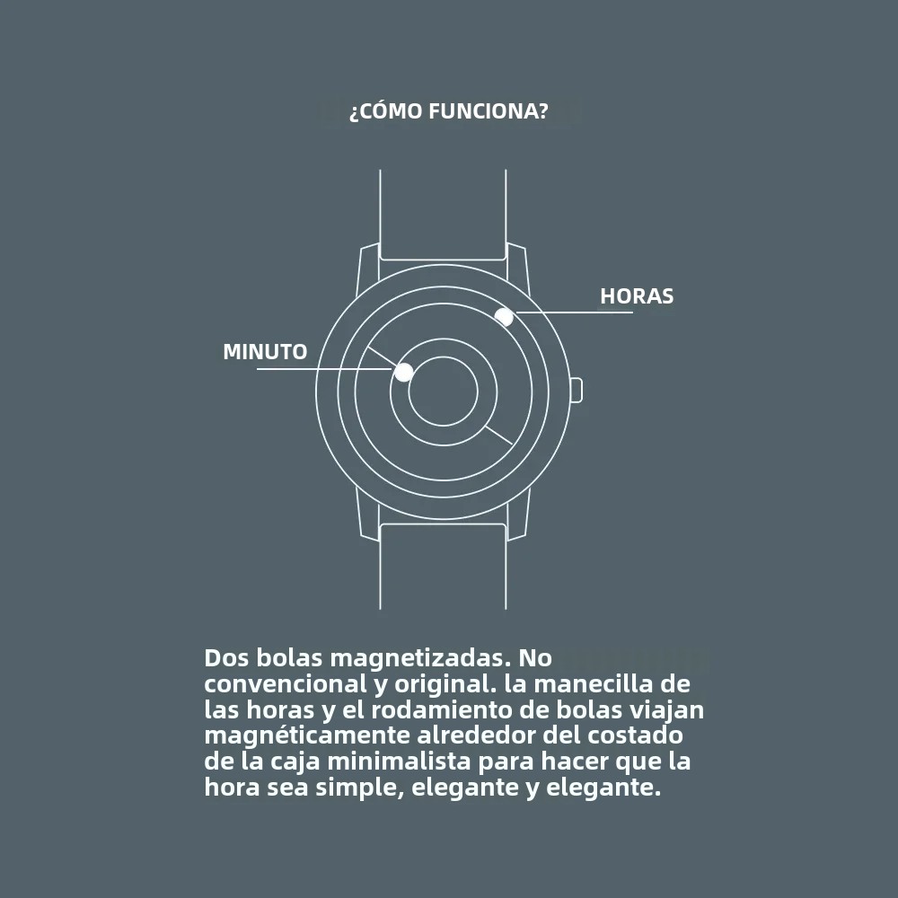EUTOUR Herenhorloge Dameshorloge Paar Horloges Magnetisch horloge Kogellager Horloges Quartz Polshorloge voor heren Dames met roestvrij staal