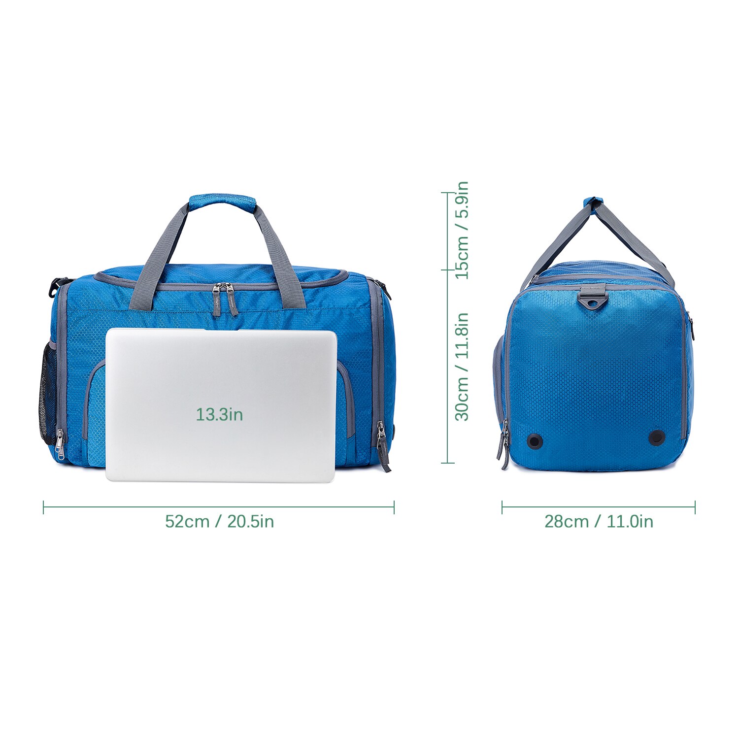 45L Large Capacity Sports Gym Bag with Wet Pocket ... – Vicedeal
