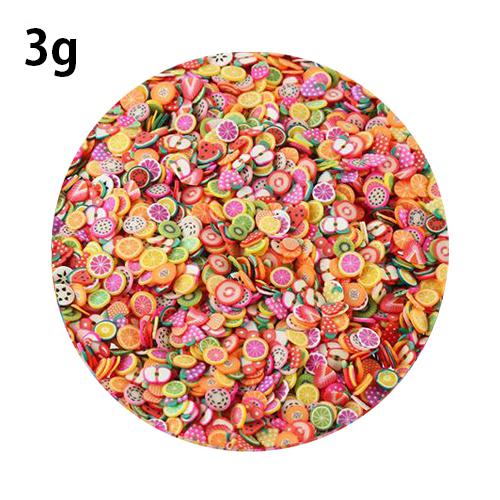 60ml Fruit Butter Fluffy Slime Supplies Toys Polymer Clay Additive Putty Soft Plasticine For Modelling Slime Charms Accessories: 3g Fruit Fimo