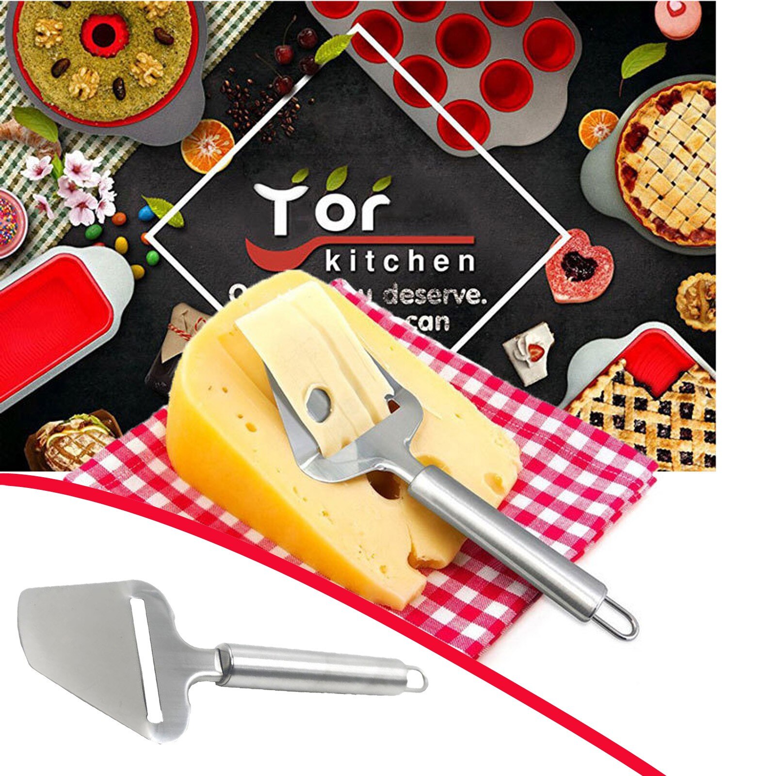 Stainless steel cheese slice, cream cheese slice, cheese slice, cheese grater, multifunctional slicing tool X8