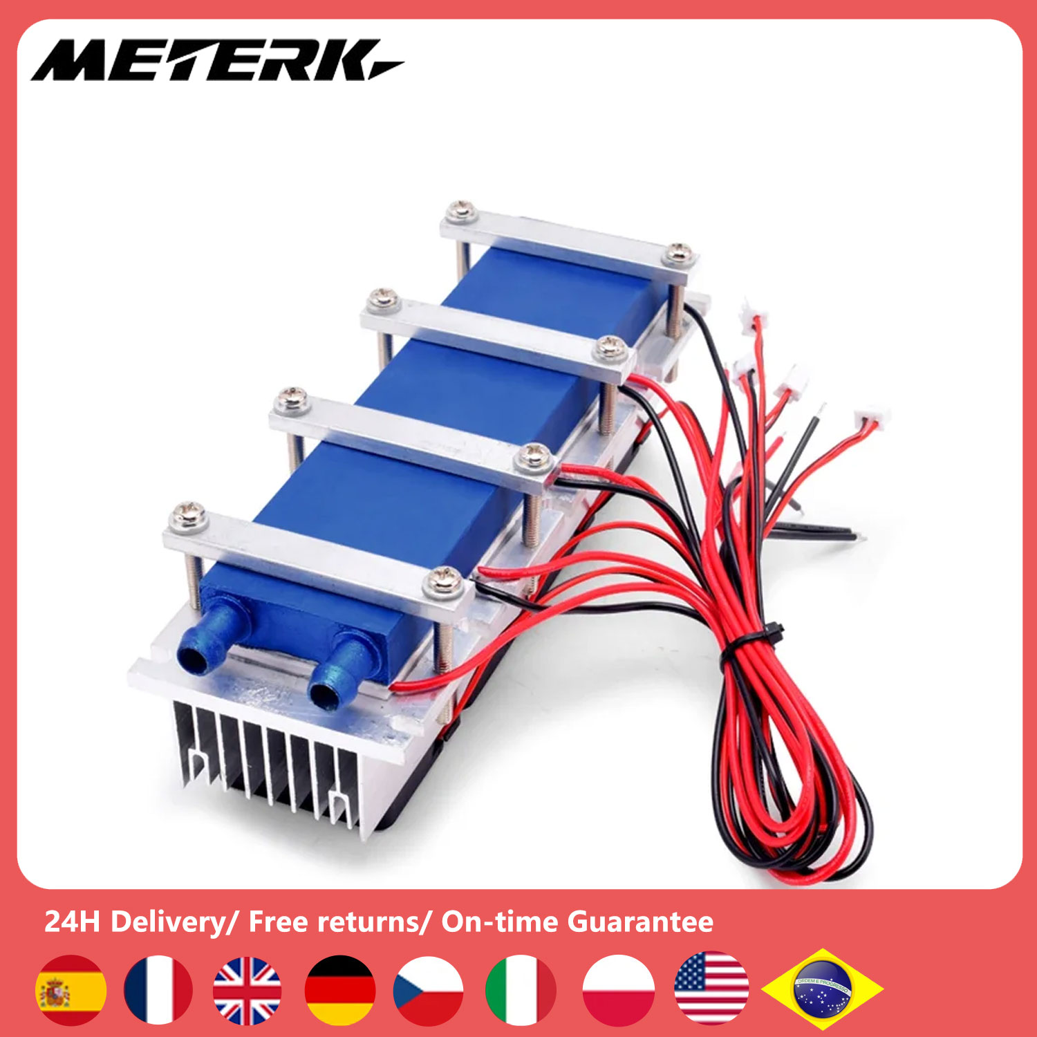 288 W thermoelektrischer Peltier-Kühlkühler 12 VDC 30 A Halbleiter-Kühlsystem DIY-Kit für Klimaanlagen-Lüfter-Werkzeuge
