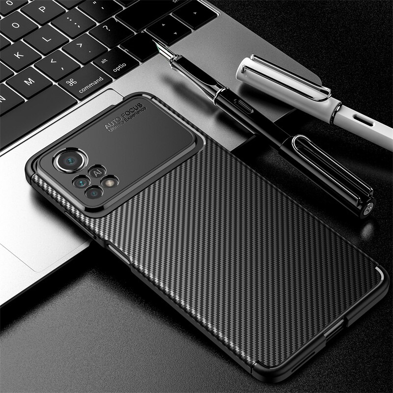 Per Xiaomi Poco M4 Pro 4G custodia Cover per Poco M4 Pro Capas paraurti posteriore antiurto Cover morbida in TPU per Poco X4 M4 Pro Fundas: For Poco M4 Pro 4G / Black