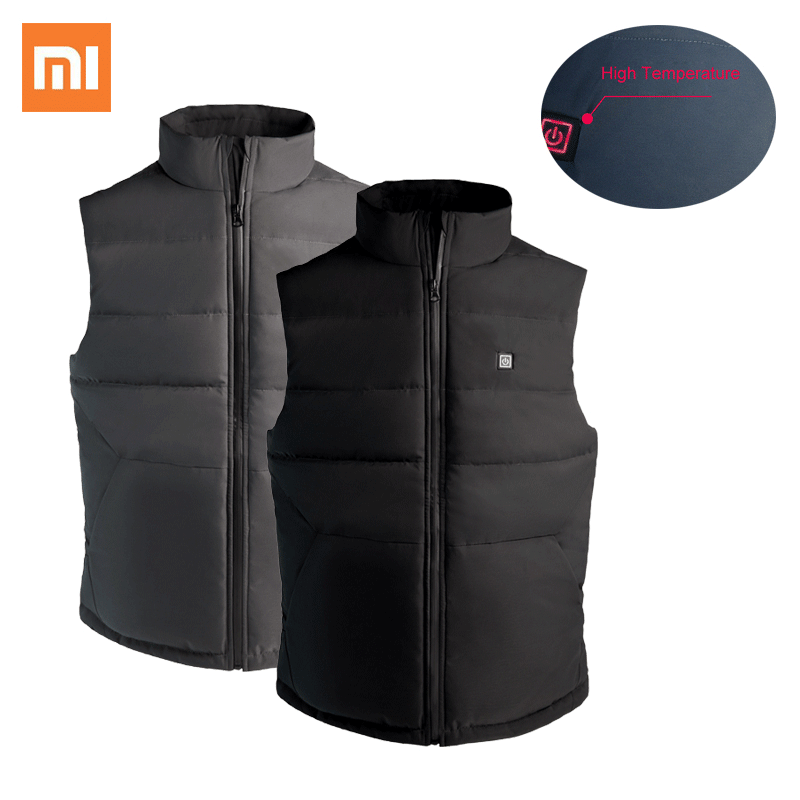 Xiaomi-Chaleco eléctrico de grafeno para hombre, chaqueta térmica inteligente con USB, 4 áreas de calefacción, para exterior e Invierno